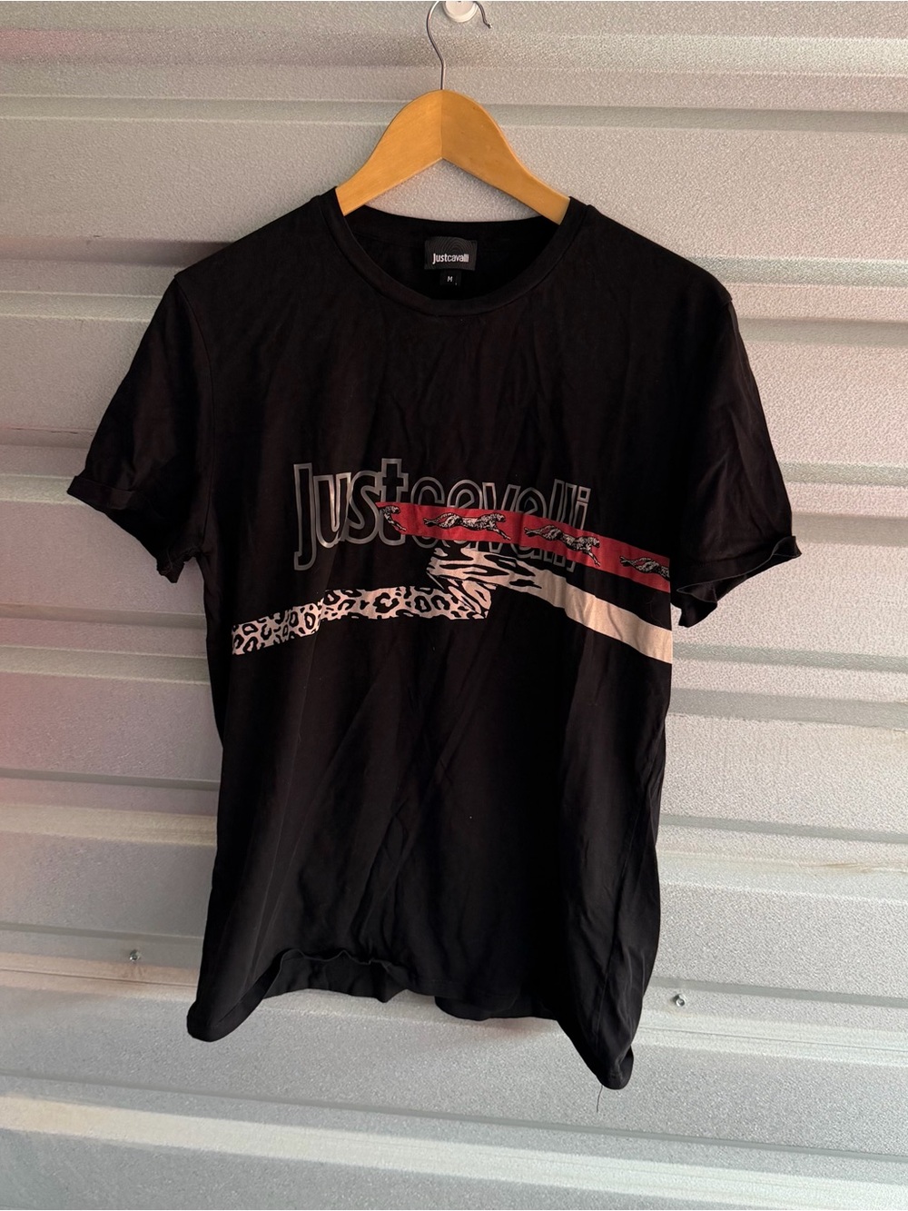Just Cavalli leopard graphic t-shirt